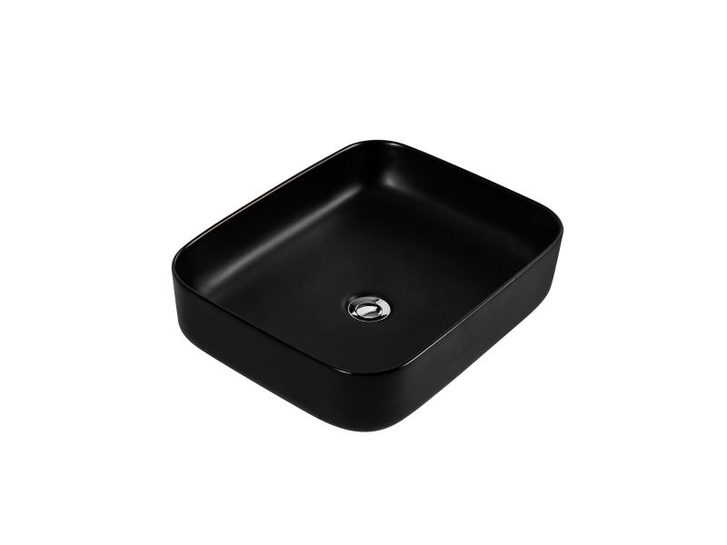 Раковина накладная Aquatek Вега AQ5515-MB 50 см чёрный матовый