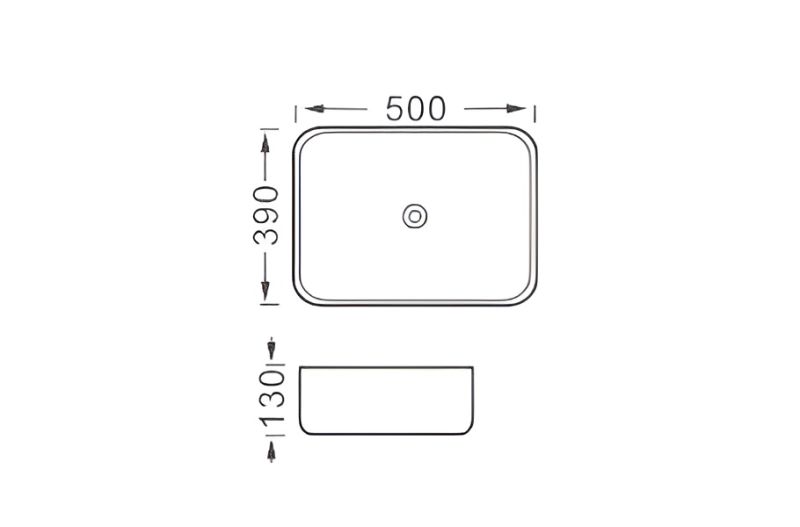 Раковина Aquatek ВЕГА AQ5515-MG серая 50 см