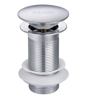 Донный клапан Aquatek AQ6000CR без перелива хром Донный клапан Aquatek AQ6000CR без перелива хром