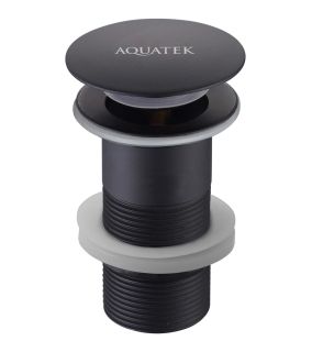Донный клапан Aquatek AQ6000MB без перелива чёрный матовый Донный клапан Aquatek AQ6000MB без перелива чёрный матовый