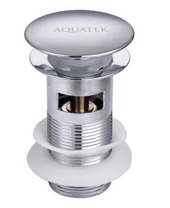 Донный клапан Aquatek AQ6001CR с переливом хром