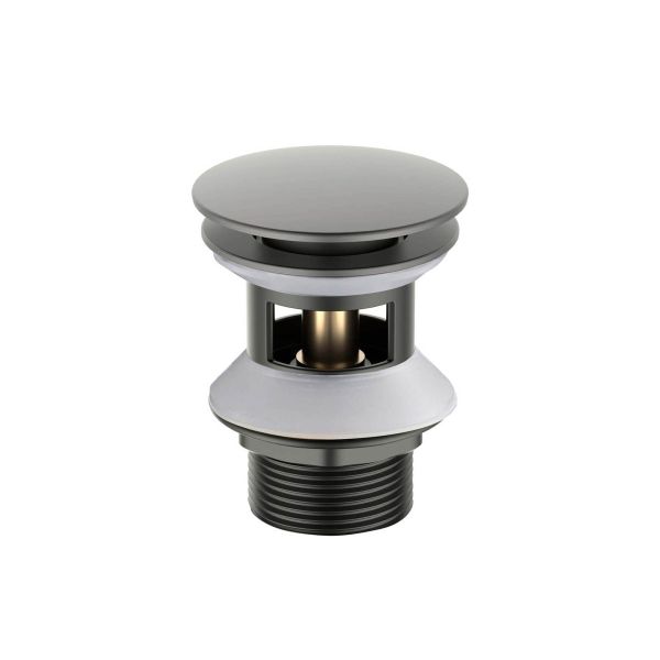 Донный клапан для раковины Aquatek AQ6002BGM оружейная сталь Донный клапан для раковины Aquatek AQ6002BGM оружейная сталь