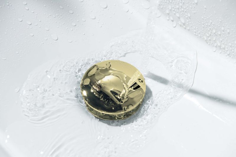 Донный клапан для раковины Aquatek AQ6002PG полированное золото Донный клапан для раковины Aquatek AQ6002PG полированное золото