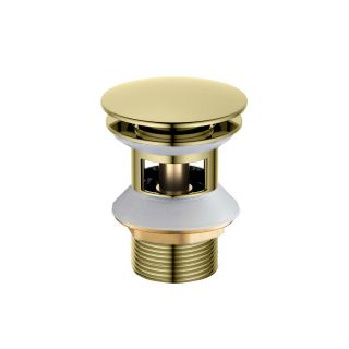 Донный клапан для раковины Aquatek AQ6002PG полированное золото Донный клапан для раковины Aquatek AQ6002PG полированное золото