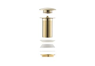 Донный клапан для раковины Aquatek AQ6003BG шлифованное золото Донный клапан для раковины Aquatek AQ6003BG шлифованное золото