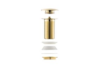 Донный клапан для раковины Aquatek AQ6003PG полированное золото Донный клапан для раковины Aquatek AQ6003PG полированное золото