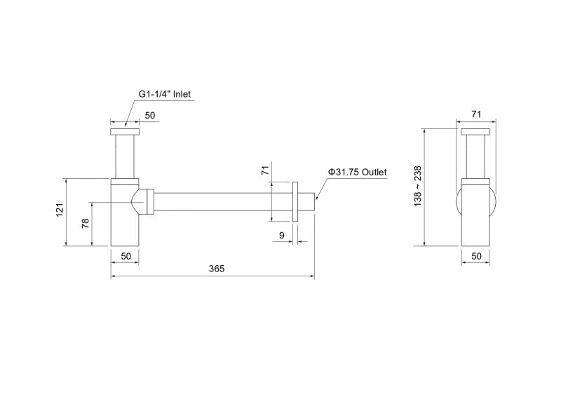 Сифон для раковины Aquatek AQ6012PG полированное золото Сифон для раковины Aquatek AQ6012PG полированное золото