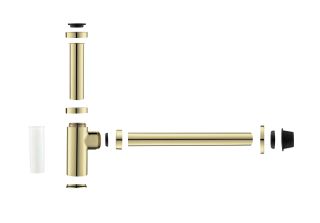 Сифон для раковины Aquatek AQ6012PG полированное золото Сифон для раковины Aquatek AQ6012PG полированное золото