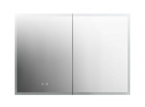 Зеркало-шкаф с подсветкой Aquatek AQ7103B-MLC 100 см сенсорное управление хром