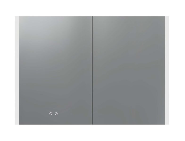 Зеркало-шкаф с подсветкой Aquatek AQ7109-MLC 100 см сенсорное управление хром