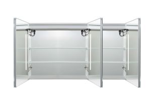 Зеркало-шкаф с подсветкой Aquatek AQ7124-MLC 120 см хром