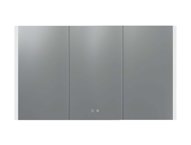 Зеркало-шкаф с подсветкой Aquatek AQ7129-MLC 120 см сенсорное управление хром
