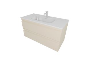 Тумба с раковиной Aquatek Вега AQ77100-LC 101 см капучино светлый