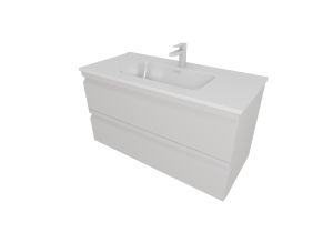 Тумба с раковиной Aquatek Вега AQ77100-LG 101 см серый туман