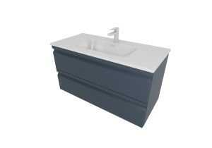 Тумба с раковиной Aquatek Вега AQ77100-MG 101 см серый матовый