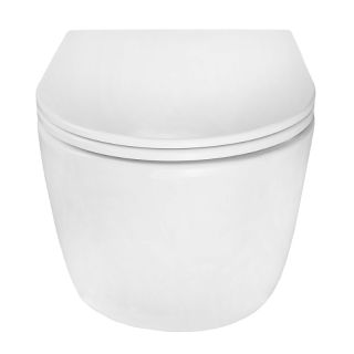 Унитаз подвесной Azario Serenata AZ-5101T-WHT безободковый торнадо белый