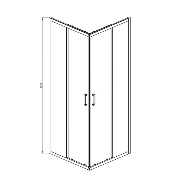 Душевой уголок Aquatek AQ ARI KV 08020GM 80x80 см оружейная сталь Душевой уголок Aquatek AQ ARI KV 08020GM 80x80 см оружейная сталь