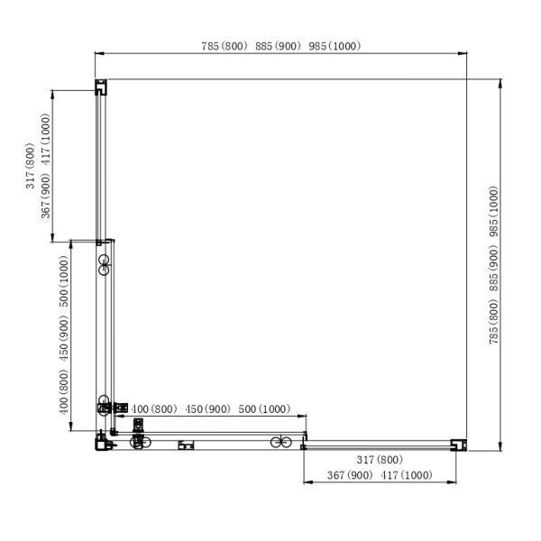 Душевой уголок Aquatek AQ ARI KV 09020GM 90x90 см оружейная сталь Душевой уголок Aquatek AQ ARI KV 09020GM 90x90 см оружейная сталь