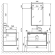 Тумба под раковину Aquanika Loft AQLO805550BRU104 80 см древесный аттик