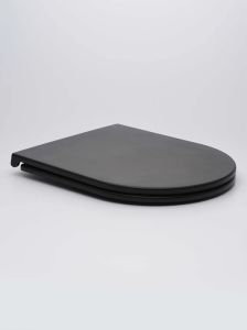 Крышка-сиденье AQUAme AQM1206MB плавное закрытие чёрный матовый
