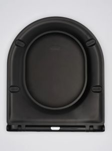 Крышка-сиденье AQUAme AQM1206MB плавное закрытие чёрный матовый