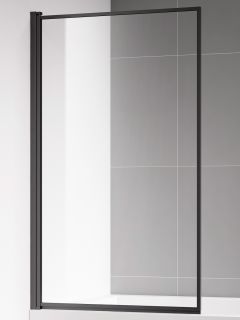 Шторка на ванну AQUAme AQM2859-L левая 80см чёрный матовый Шторка на ванну AQUAme AQM2859-L левая 80см чёрный матовый