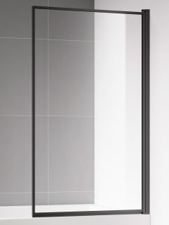 Шторка на ванну AQUAme AQM2859-R правая 80см чёрный матовый Шторка на ванну AQUAme AQM2859-R правая 80см чёрный матовый