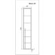Пенал подвесной Aquanika Mono AQM3030150RU119 30 см белый