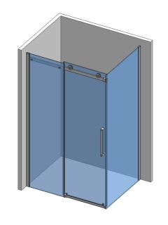 Боковая панель AQUAme AQM4203F 80см хром Боковая панель AQUAme AQM4203F 80см хром