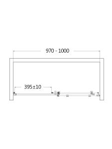 Душевая дверь AQUAme AQM4803-10 100см хром