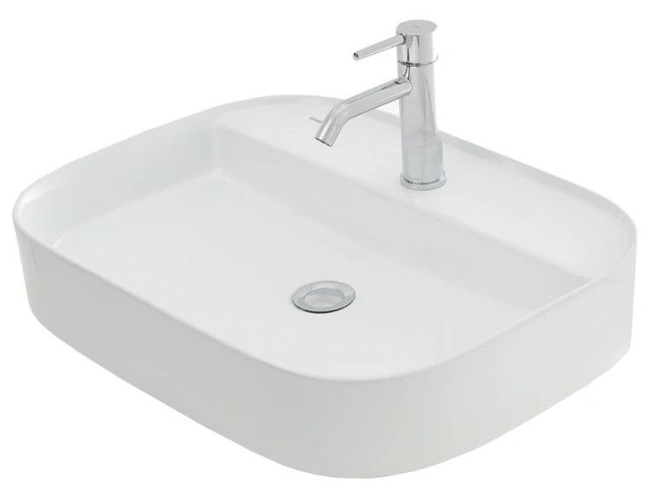 Раковина AQUAme AQM5003 61см белый глянцевый