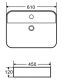 Раковина AQUAme AQM5003 61см белый глянцевый