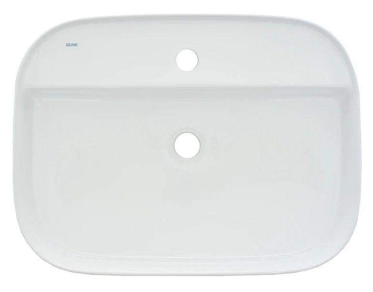 Раковина AQUAme AQM5003 61см белый глянцевый
