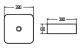 Раковина AQUAme AQM5011MB 39см чёрный матовый