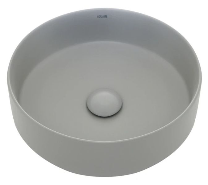 Раковина AQUAme AQM5012MFG 35см светло-серый матовый