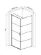 Душевой уголок AQUAme AQM5215-LH-9 90x90см чёрный матовый