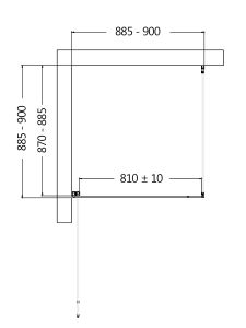 Душевой уголок AQUAme AQM5215-LH-9 90x90см чёрный матовый