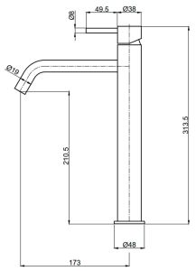 Смеситель для раковины AQUAme Siena AQM6214CR хром