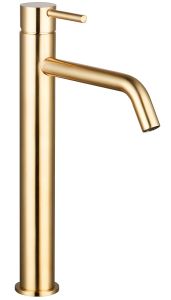 Смеситель для раковины AQUAme Siena AQM6214GG глянцевое золото