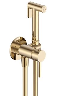 Гигиенический душ AQUAme Siena AQM6217BG со смесителем шлифованное золото