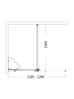 Шторка на ванну AQUAme AQM6601-2 120см хром Шторка на ванну AQUAme AQM6601-2 120см хром