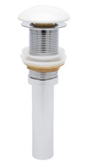 Донный клапан для раковины AQUAme AQM7002-0W без перелива белый Донный клапан для раковины AQUAme AQM7002-0W без перелива белый