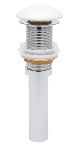 Донный клапан для раковины AQUAme AQM7002-0W без перелива белый Донный клапан для раковины AQUAme AQM7002-0W без перелива белый