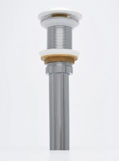 Донный клапан для раковины AQUAme AQM7002-0W без перелива белый Донный клапан для раковины AQUAme AQM7002-0W без перелива белый