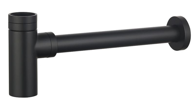 Сифон для раковины AQUAme AQM7010MB чёрный матовый Сифон для раковины AQUAme AQM7010MB чёрный матовый