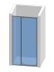 Душевая дверь AQUAme AQM7108-2-12 120см чёрный матовый
