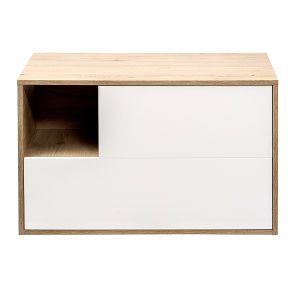 Тумба под раковину Aquanika Quadro AQQ804650RU78 80 см дуб давос/белый