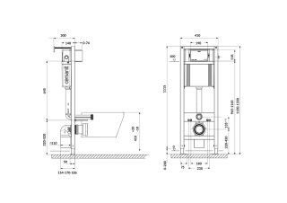 Инсталляция для унитаза Cersanit Aqua Smart M 40 A63475 Инсталляция для унитаза Cersanit Aqua Smart M 40 A63475