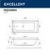 Ванна акриловая Excellent Aquaria WAEX.AQU16WH 160 х 70 см