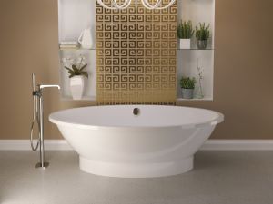 Ванна из искусственного камня AquaStone Кантри 188x94см белый